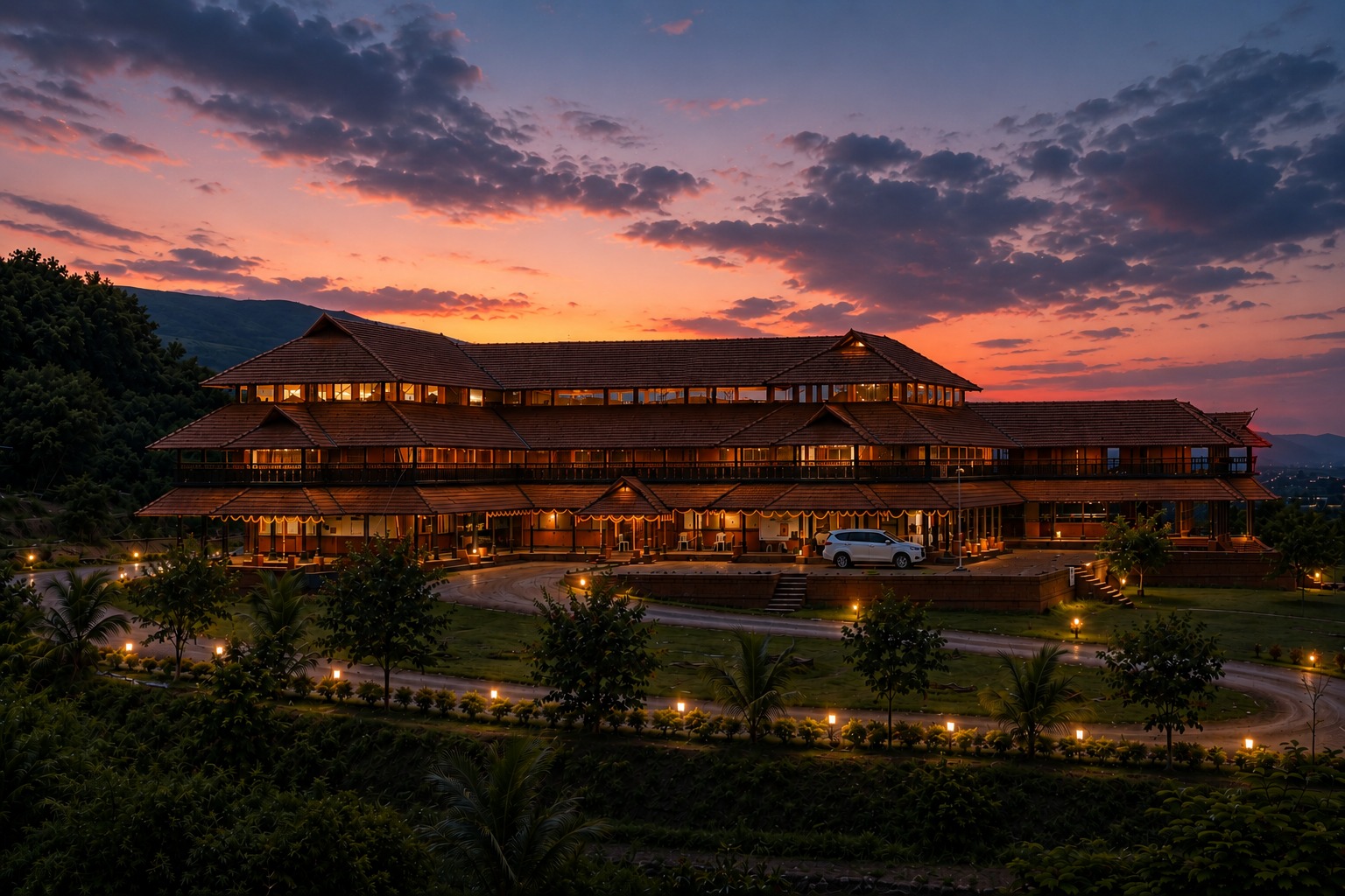 Hospital at Dusk