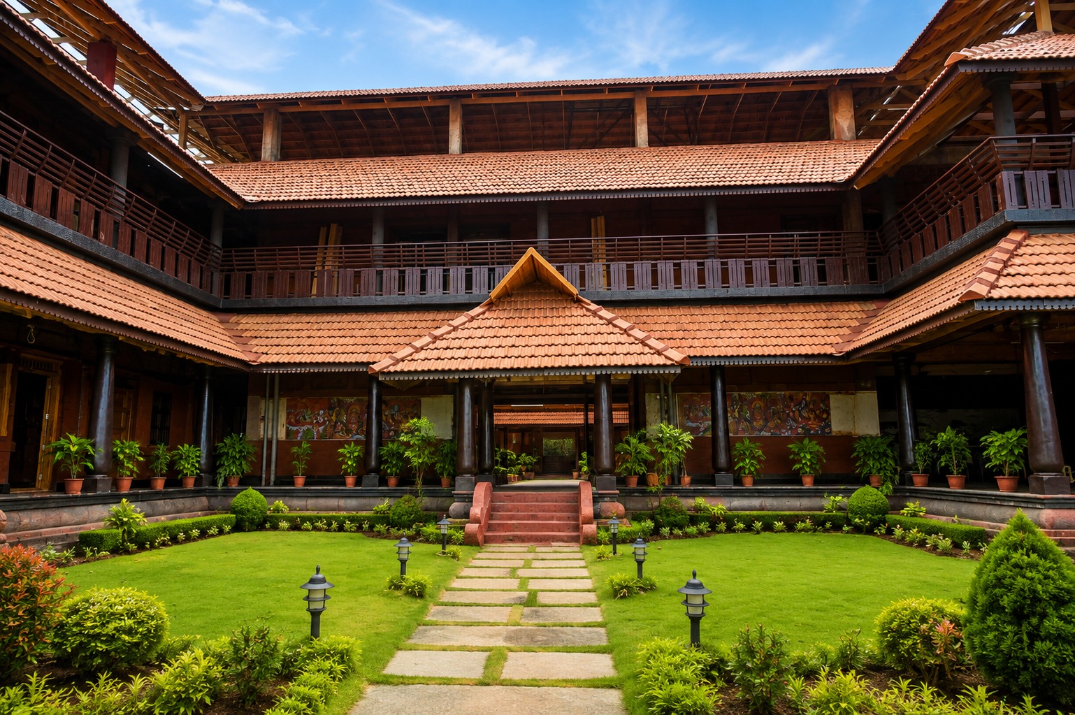 Inner Courtyard & Lawn